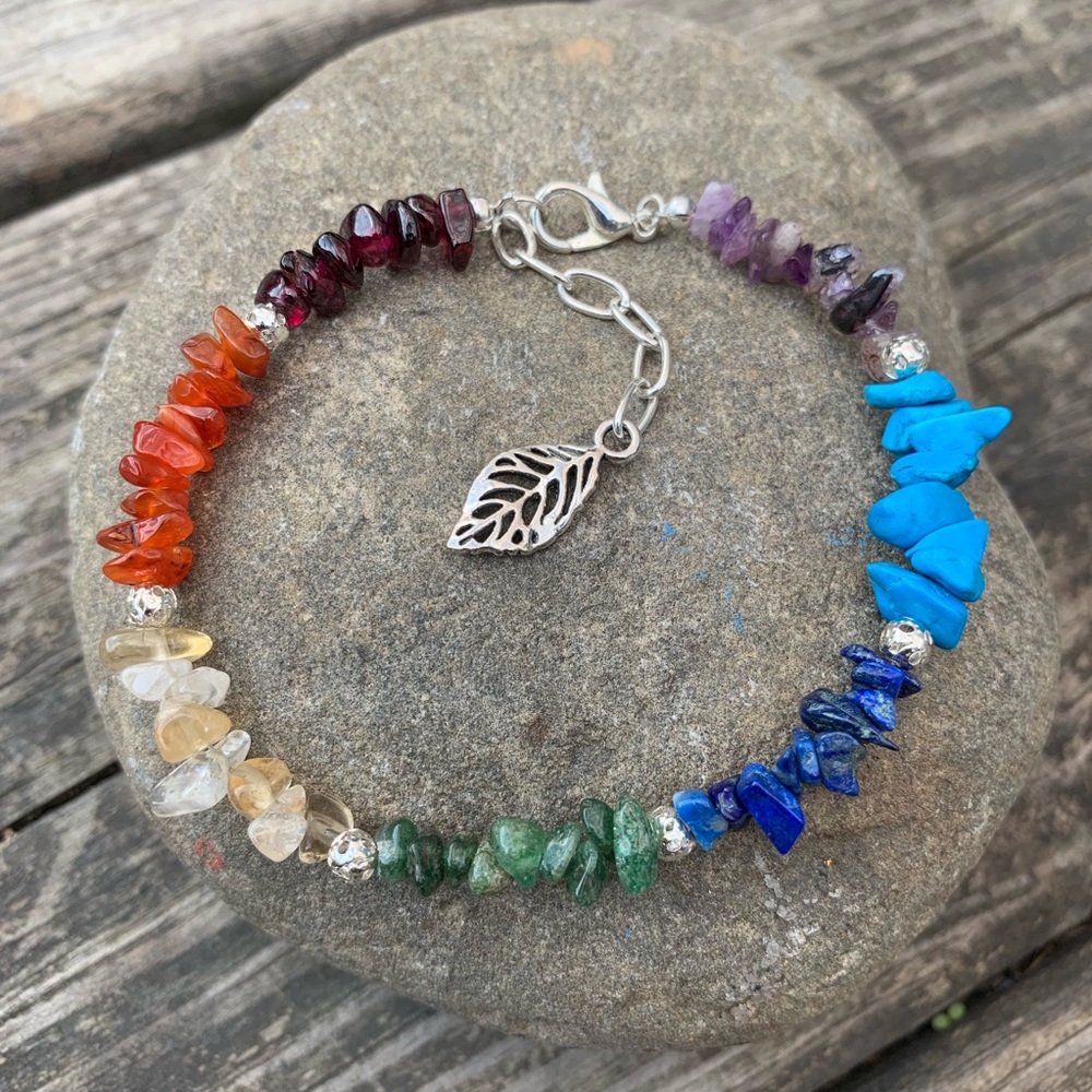 7 Chakra Natural Healing Crystal Gemstone Bracelet